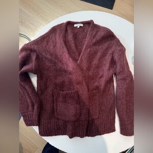 Madewell Burgundy Women's Cardigan